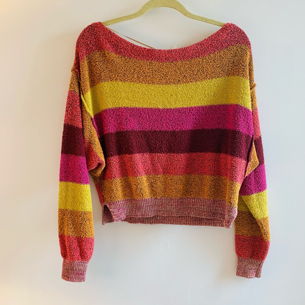Free People Color Block Sweater - Picture 3 of 4